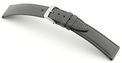 Merino RIOS1931 Vintage Leder Uhrenband handgemacht in Deutschland Klassisch 18mm Steingrau