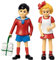 Pippi Langstrumpf Spielzeug Spielfiguren Tommy & Annika, 80 mm – Puppenhaus Zubehör Figuren Mädchen und Jungen ab 3 Jahren