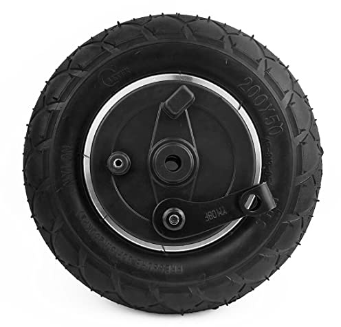 L-faster 8 Zoll Vollrad Mit Trommelbremse 200x50 Nicht pneumatisches Rad Mit Mechanischer Bremse Rollerstabilitätskontrolle Notlaufreifen