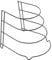 Metaltex 4 Tier Pan Holder, Metal, Black, 25x27x23 cm