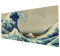 WhatsOnYourWall XXL Gaming Mouse Pad - 900 x 400 Full Desk Mat - Great Wave Kanagawa Retro
