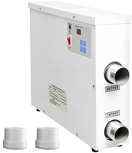 TGHY Elektrische Poolheizung 5,5kW 9kW 11kW 15kW Thermostat für Schwimmbad Spa Whirlpool 220V 380V Digitaler Elektrischer Durchlauferhitzer Oberirdische Einbau-Poolheizung,9kw,380V