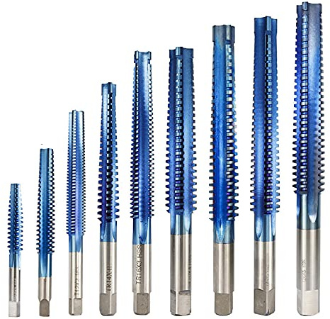 1pc Nano Blue Coating Trapezgewindebohrer für Metall TR8-TR26 HSS Maschinengewindebohrer Bohrer Rechts/Links Gewindebohrer-TR12x3 Linkshänder