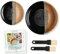 evergrate Geniales Duo: Tellerreibe + Dipschale Motiv Desert mit 2 Küchenpinsel und 2 Rezepthefte