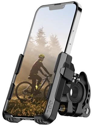 Eowihor Handyhalterung Fahrrad, Universal Handyhalter Motorrad mit 360° Drehbar Handy Fahrradhalterung für 4,0-7,0 Zoll Smartphone