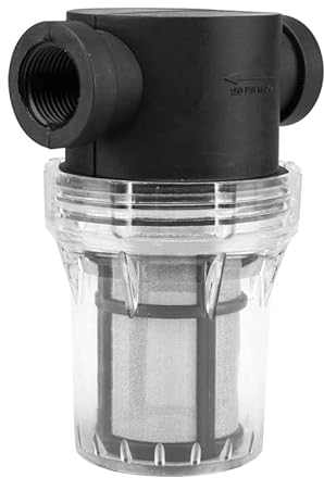 VerRich Filtro pompa acqua G3/4 25mm 80 Mesh Inline Filtro Tubo Acqua Irrigazione Filtro per Acqua di Ingresso