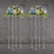 YALLOVE Centres Table Mariage avec Vase Acrylique Set de 2 bases transparentes vase de 60cm Fleurs pour Décorations Table Mariages Fête Support Présentoir Pièce Maîtresse Colonne Géométrique