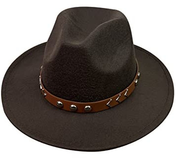 Hut Herren Schwarz,Unisex Strohhut Somme Cowboyhut Westernhut Sonnenhut Strandhut Sommerhut Anti-UV Hut Outdoor Mütze Wildleder Cowboyhut, für Erwachsene Perfekt Karneval, Halloween und Cosplay (Dunk