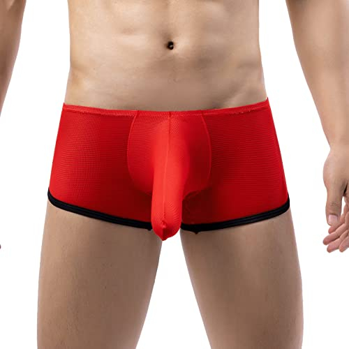 Godom Boxershorts Herren, Herren Unterhosen Lammfell Unterwäsche Herren Herrenunterwäsche, sexy Unterhose, Baumwolle, atmungsaktive Unterwäsche, Slips für Männer Boxershorts Herren Weit Elastisch