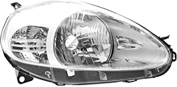 EDA PREMIUM auto Scheinwerfer Rechts 51701593 passend für FIAT GRANDE PUNTO, 05-08 mit Motor, Chrom