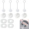 12 PCS Stanley Cup Accessories, Silicone Spill Proof Stopper Set, for Stanley Cup 40oz & 30oz, Reusable Leakproof Straw Topper Cup Straw Cover, Square Spill Stopper Round Leak Stopper Compatible
