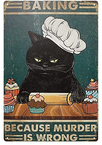 Panneau mural humoristique pour la cuisine, le magasin, le bar - 30 x 20 cm