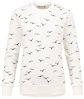 REPUBLIX Damen Print Kapuzenpullover Sweatjacke Pullover Hoodie Sweatshirt RD-017