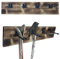 QLS Support mural N1 pour 4 paires de bâtons de marche nordique, trekking, porte-skis
