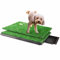 Inodoro para Perros con 2 Céspedes Artificiales. Orinal de Hierba para Mascotas con Bandeja Extraíble, Base Antideslizante, Anti-Olores, para Interiores y Exteriores. (63 x 50 cm)