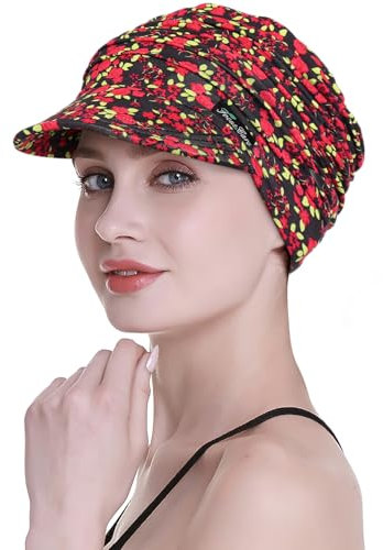 Krebsmütze für Frauen ohne Haare deckt Glatze sehr gut ab