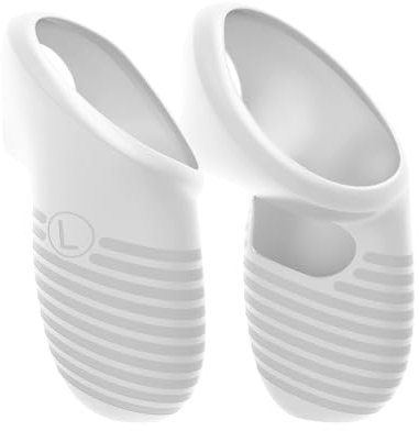 SPEPROECO 1 Pair VR Silicone Controller Grips Cover for Meta Quest 3 Anti-Fall Controller Protective Cover with Adjustable Strap for Meta Quest 3 VR Accessories