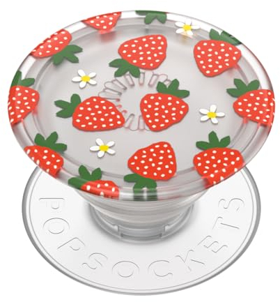 PopSockets Plant-Based Phone Grip with Expanding Kickstand, Adhesive Grip, Eco-Friendly - Berries and Cream Translucent