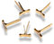 Verschlussklammern für Polsterversandtaschen, Messing, Gold, 16 mm Länge, 1000 Stück