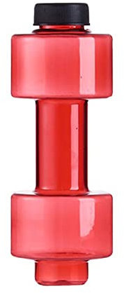 CHDWEY Hanteln Creative Water Injection Dumbbell Hammer Sports Bottles Leakproof Fitness Weightlifting Bodybuilding Exercise Equipment(Red)