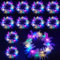 Haarreifen Weihnachten,12Stück LED Weihnachts Haarreif Stirnband mit Licht Haarschmuck Mädchen Kopfschmuck Weihnachten LED Federkranz Stirnband Leuchtender Haarkranz Feder Party für Kinder Erwachsene