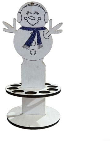 Einzigartiger Geldbeutelhalter aus Holz für Weihnachten, Geldbaum, Geldhalter, Kreidetafel-Ornamente, Holz-Weihnachtsgeldbörse Ständer (C)