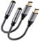 USB -c to 3.5mm Headphone Jack Adapter, 2 Pack Headphone Jack to USB c, USB c to 3.5mm Jack Audio Adapter for iPhone 15 series, iPad Pro/Air/mini, for Samsung Galaxy, Pixel, HUAWEI, Xiaom