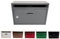 Boîte aux lettres boîte aux lettres rectangulaire en métal peint pour l'extérieur avec serrure et clé boîte aux lettres 30x20x10 cm (vert)
