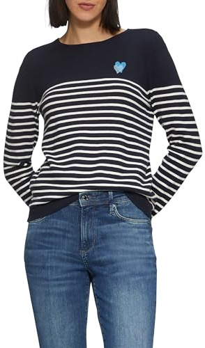 s.Oliver Strickpullover mit Herz-Stickerei