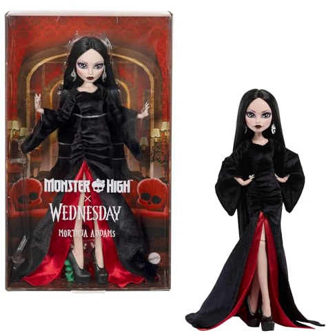 Monster High x Wednesday Morticia Addams Puppe