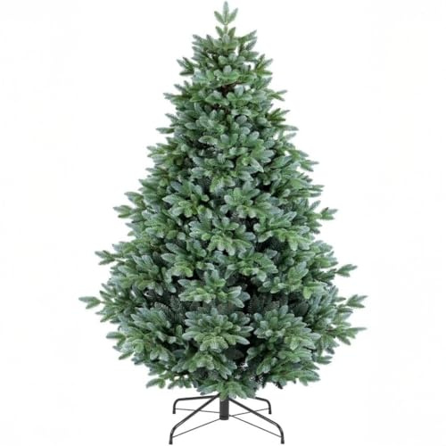 Rocard® Albero di Natale EverGlow 240 cm – 1634 rami realistici PE+PVC, Ø ampio, montaggio a ombrello, naturale, folto, elegante, facile montaggio