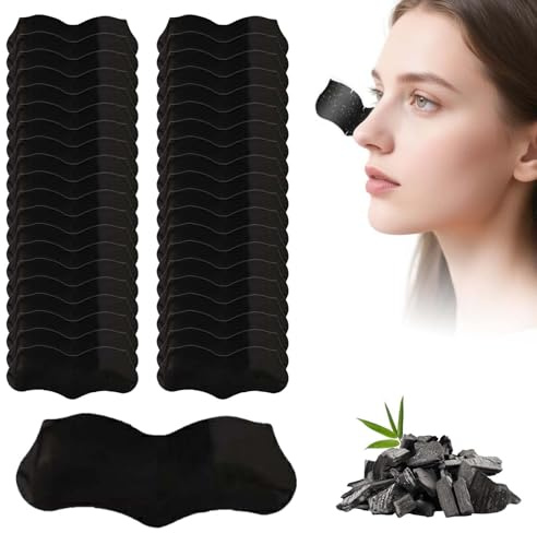 80pcs Blackhead Remover Strips, Nose Pore Strips, Blackhead Strips for Deep Cleansing, Charcoal Black Head Remover for Nose, Suitable for All Skin Types, For Women And Men