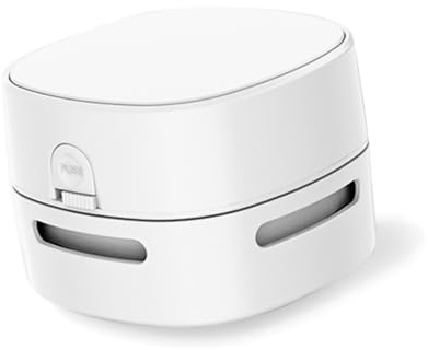 Aumotop Mini-Desktop-Staubsauger, 360 ° Gegen den Wind, Starke Saugkraft, Wiederaufladbar, Batteriebetrieben, mit USB-Lüfter, Leicht, 140 G, Zum Reinigen von Staubresten, ß, 7,9 X 7,9 X 6 cm