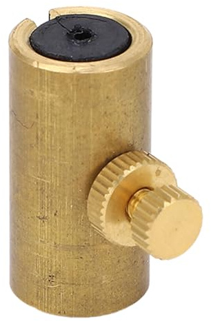 Badafaci Messing Gummi Cello Wolf Tone Eliminator Mute Tube mit Metall Verstellbar Gold für Cello Instrument Zubehör 12 Mm (L für Basscello mit dicken Saiten)