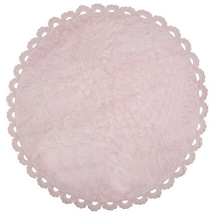 Ideenreich Chanel Teppich rund waschbar 140cm, Baumwolle, rosa, 140 cm Dia