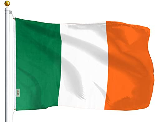 G128 Bandera de Irlanda | 3x5 pies | Impresas - los Colores Vibrantes, Arandelas de latón, la Calidad del Poliester, Irlanda