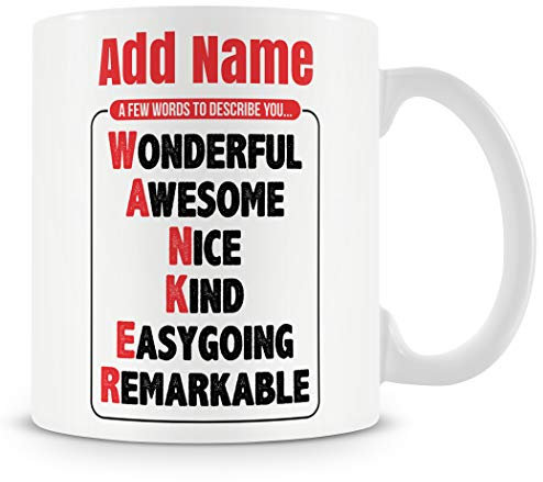 Novelty Funny Gift Mug for Work Colleagues - W*nker