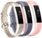 Vancle 3 Pack Kompatibel für Fitbit Alta HR Armband und Fitbit Alta Armband, Verstellbares Sport Ersatzarmband für Fitbit Alta HR/Fitbit Alta (Gold/Grau/Rosa, S)