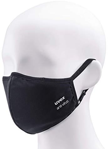 uvex anti-virus face mask antimikrobielle Gesichtsmaske - wirksam gegen Mikroben, Keime & Bakterien - optimale Passform, 1 Stück (1er Pack)