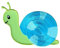 PatchMommy Schnecke Patch Aufnäher Applikation zum Aufbügeln Bügelbild - für Kleidung Jeans Jacken Kinder Baby