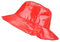 Toutacoo, Regenhut, Schlapphut, Breitkrempiger Hut, Damen, Vinyl (Rot-L)