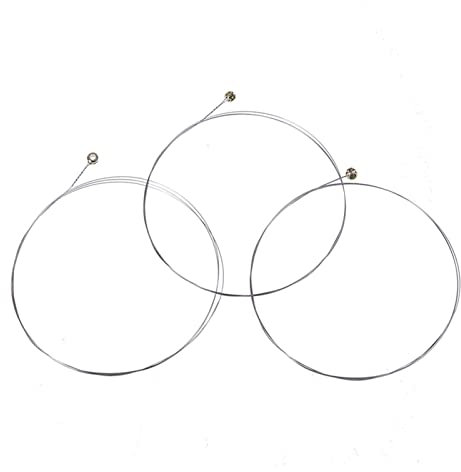 PJRYC 5pc / Set Akustikgitarrensaiten E-1 for akustische Folk Guitar Classic Guitar String (Color : Silver, Größe : One Size)