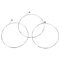 PJRYC 5pc / Set Akustikgitarrensaiten E-1 for akustische Folk Guitar Classic Guitar String (Color : Silver, Größe : One Size)