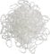 Mytoptrendz Pack of 1000pcs Elastic Braiding Bands Mini Hair Bobble (Clear Transparent)