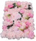 Futchoy 12Stück künstliche Blumenwand Blumen Wandpaneel Heimdekoration Home Hochzeit Party Hintergrund 60 x 40 cm Dahlienrose + Wasserpest (Hell-Pink)
