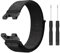 Niboow Armband Kompatibel mit Amazfit T-Rex/T-Rex Pro, Männer und Frauen Nylon Solo Loop Einstellbar Klettverschluss Ersatzband Armbänder Kompatibel mit Amazfit T-Rex/T-Rex Pro - Schwarz