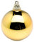 Deco Woerner Glänzende, goldene Weihnachtskugel aus Plastik, 20 cm Ø - per Stück