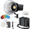 AMBITFUL Aurora EF100 100W 5600K COB LED Vidoe Light ，CRI 95+, TLCI 95+, Built-in 5-FX Effects Lux 35500（Standard Reflective） Support APP Control with Carry Bag for Still Life Photography, Portrait