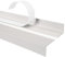 Quest Treppenkantenprofil Selbstklebend 40x25mm – Antirutsch Treppenkantenschutz aus Kunststoff PVC – Weiß, 100cm