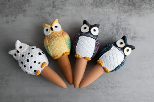 HORTICAN Eulenförmige Selbstbewässerungsspieße - Pflanzenpflege Leicht Gemacht, Dekorativ, Ideal für Urlaubszeit